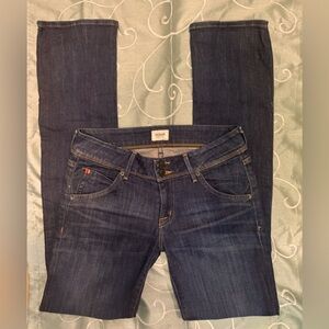 Hudson jeans dark wash made is USA size 27 in EUC